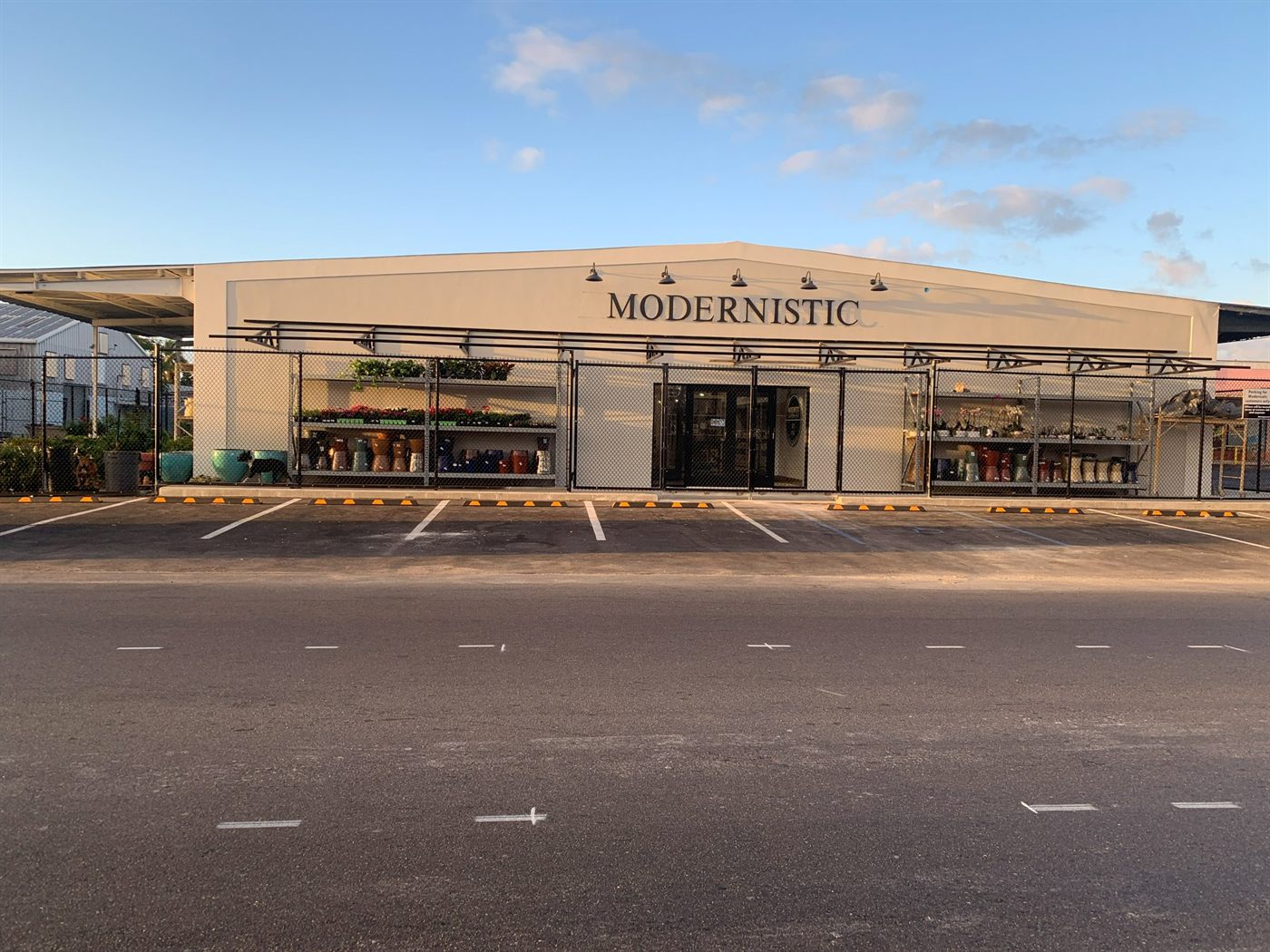 Modernistic Garden & Pet Supply on Madeira Street, finished and open